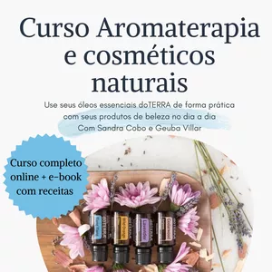 Imagem de capa para o Curso online Cosmética natural e aromaterapia para cosméticos