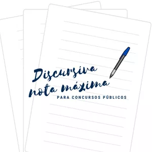 Imagem de capa para o Curso online DISCURSIVA NOTA MÁXIMA- 