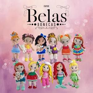 Imagem de capa para o Curso online Curso Belas Bonecas em Amigurumi