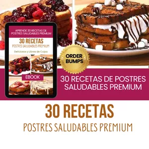 Imagen de portada para Curso online 30 recetas de Postres Saludables Premium