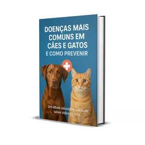 Imagem de capa para o Ebook Doenças mais comuns em cães e gatos e como prevenir 