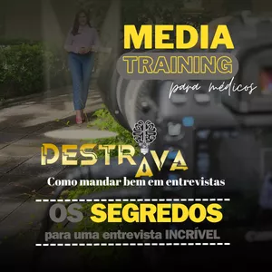 Imagem de Media Training Destrava Médico: Como mandar bem em entrevistas criado por Jailma Barbosa na hotmart