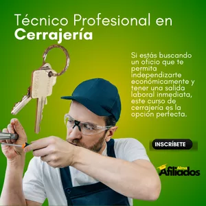 Imagen de portada para Curso online ▶️Técnico Profesional en Cerrajería