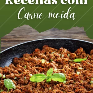Imagem de capa para o Ebook Receitas com carne moída