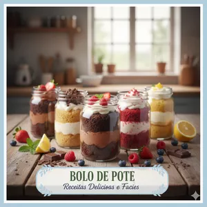 Imagem de capa para o Curso online Guia completo do ZERO sobre como fazer Bolo de Pote