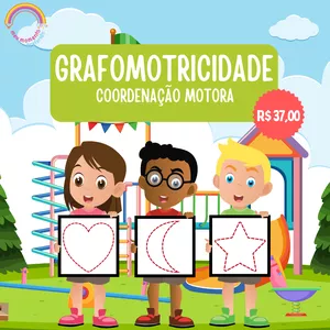 Imagem de capa para o Ebook Atividades de Grafomotricidade (Coordenação motora)