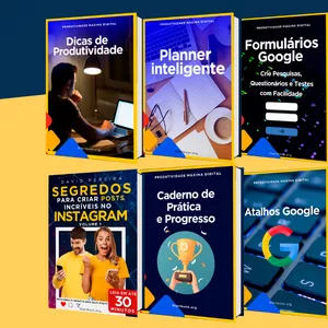 Imagem de capa para o Ebook Pacote com todos os Complementos Profissionais do Box Produtividade Máxima Digital