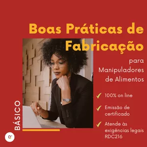 Imagem de capa para o Curso online Boas Práticas de Fabricação para Manipuladores de Alimentos - Básico