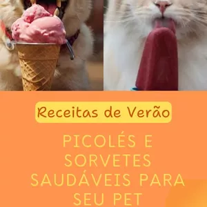 Imagem de capa para o Ebook Receitas de Verão- Petiscos Refrescantes para Cães e Gatos