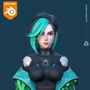 Imagen de portada para Curso online Anatomía facial en Blender para Videojuegos Nivel Evolution - Nova