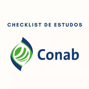 Imagem de capa para o Ebook Checklist de estudos - CONAB