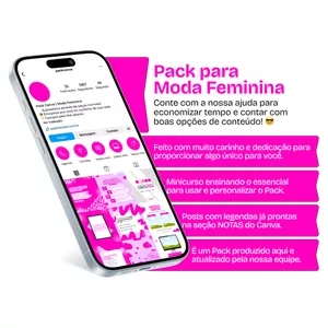Imagem do curso Pack Canva - Moda Feminina