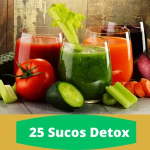 Imagem de capa para o Ebook 25 Sucos Detox