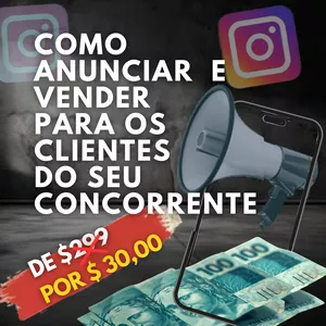 Imagem de capa para o Curso online como anunciar e vender para os clientes do seu concorrente