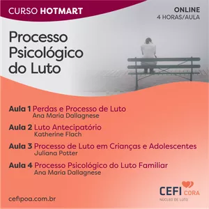 Imagem de capa para o Curso online  LUTO - Processo Psicológico do Luto