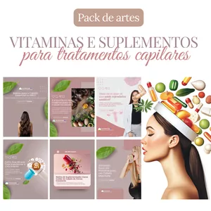 Imagem de capa para o Curso online PACK VITAMINAS E SUPLEMENTOS PARA TRATAMENTOS CAPILARES