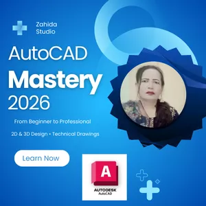 Cover image for Online course AutoCAD Mastery 2025 – From Beginner to Professional