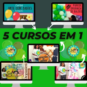 Super Curso de Balões (5 em1) Solange Reis