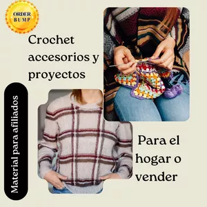 Imagen de portada para Ebook Crochet accesorios y proyectos para el hogar o vender 
