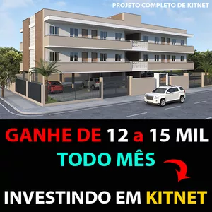 Imagem de capa para o Ebook VIVER DE ALUGUEL COM KITNET