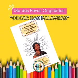 Imagem de capa para o Curso online "Cocar das Palavras" – Dia dos Povos Originários