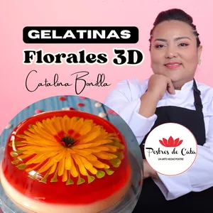 Imagen de portada para Curso online Aprende y Emprende con las Gelatinas Florales en 3D