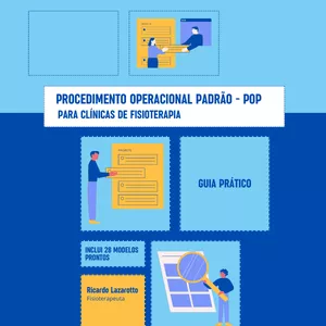 Imagem de capa para o Ebook Procedimento Operacional Padrão - POP para Clínicas de Fisioterapia 