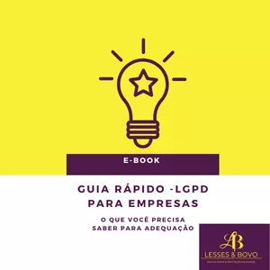 Imagem de capa para o Ebook Guia Rápido - LGPD para empresas