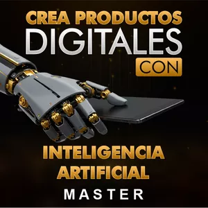 Imagen de portada para Curso online  Crea Productos Digitales con Inteligencia Artificial (Master)