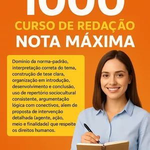 Imagem de capa para o Curso online Dominando a Redação do ENEM em um mês 