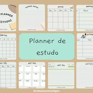 Imagem de capa para o Ebook Planner de estudos