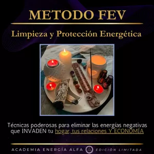 Imagen de portada para Curso online Limpieza y Protección Energética "MÉTODO FEV" + Bonos + Garantía