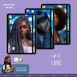 Imagem de capa para o Ebook Caderno Digital clicável para tablets - ios e androids - COLEÇÃO VAN GOGH