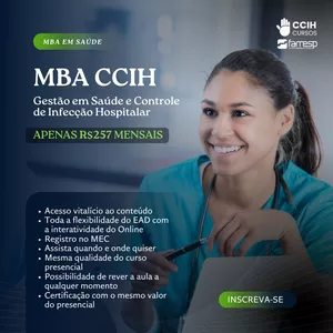 Imagem de capa para o Curso online MBA CCIH - Gestão em Saúde e Controle de Infecção (Taxa de Inscrição)