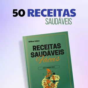 Imagem de capa para o Ebook 50 Receitas saudáveis para perda de peso