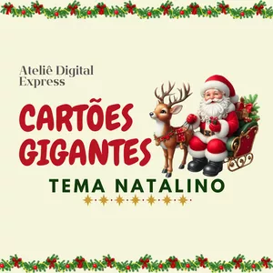 Imagem de capa para o Curso online Cartões Gigantes: Tema Natalino + bônus