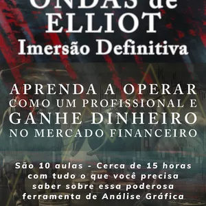Imagem de capa para o Curso online Ondas de Elliot - Imersão! Tudo o que você precisa saber pra ganhar dinheiro no Daytrade. 