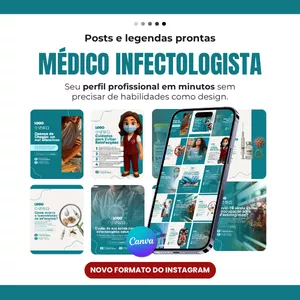 Imagem do curso CANVA PACK MÉDICO INFECTOLOGISTA
