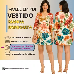 Imagem de capa para o Curso online VT096 -MOLDE EM PDF - VESTIDO MANGA BORBOLETA