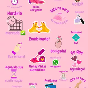 Imagem de capa para o Curso online Pack Figurinhas de WhatsApp para Nail Designer