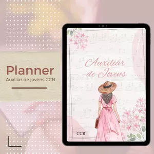 Imagem de capa para o Ebook Planner Auxiliar de Jovens CCB- PDF