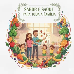 Imagem de capa para o Ebook Sabor e saúde para toda família 