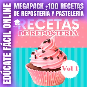 Imagen de portada para Curso online MEGAPACK +100 RECETAS DE REPOSTERÍA Y PASTELERÍA