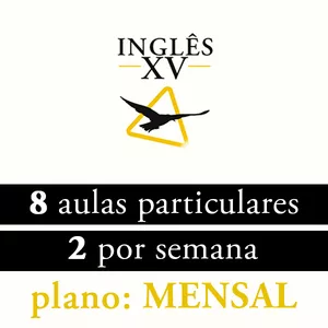 Imagem de capa para o Serviço online Inglês XV · Execução Guiada: Plano Mensal — 8 Aulas