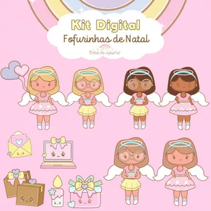 Imagem de capa para o Ebook Kit Digital Fofurinhas de Natal