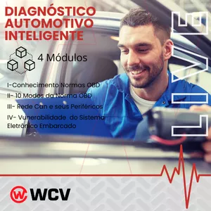 Imagem de capa para o Curso online LIVE SOBRE DIAGNÓSTICO INTELIGENTE AUTOMOTIVO