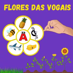 Imagem de capa para o Ebook Flores das Vogais