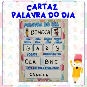 Imagem de capa para o Ebook CARTAZ PALAVRA DO DIA