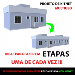 PROJETO DE KITNET PARA INVESTIR - RENDA PASSIVA por Marcio Ricardo Bender
