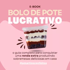 Imagem de capa para o Ebook Bolo de Pote uma Renda de Sucesso